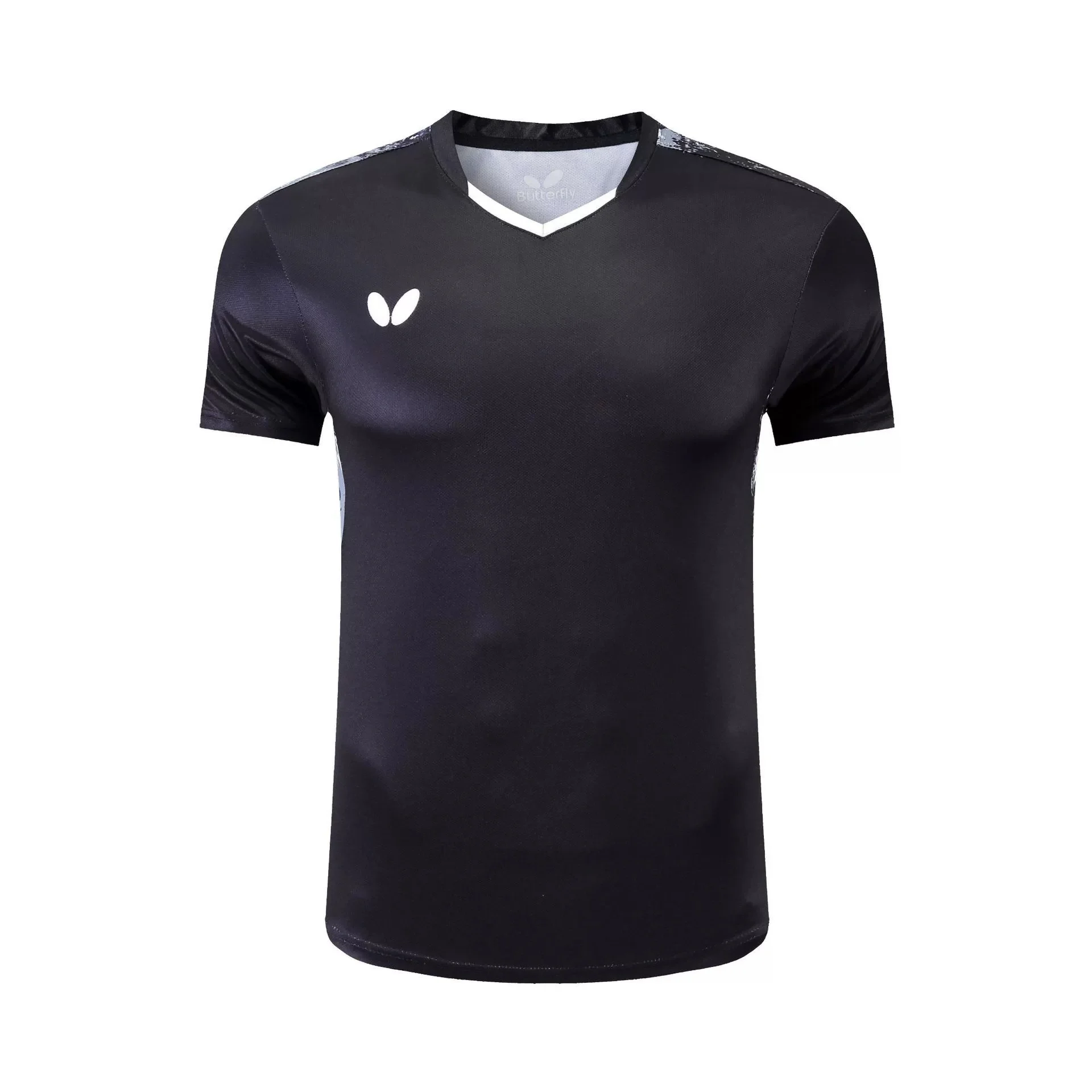 Men T-shirt Summer Quick Drying Female Training Badminton Suit Table Tennis Suit Printed T-shirt Boys Breathable Sports