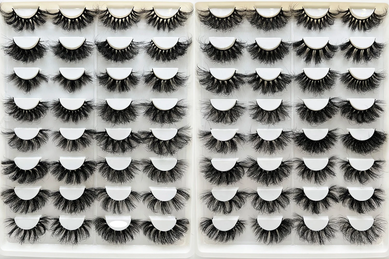 

Fluffy False Eyelashes 25mm Mink Lashes Bulk Thick Messy Fake Full Strip Lashes Supplier Free Shipping Wholesale Mink Eyelashes