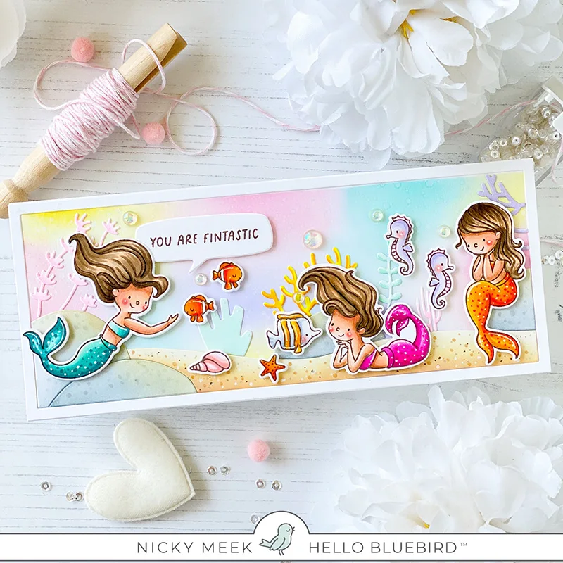 AliliArts Sea Friends металлические Вырубные штампы и искусственные бумажные ножи форма