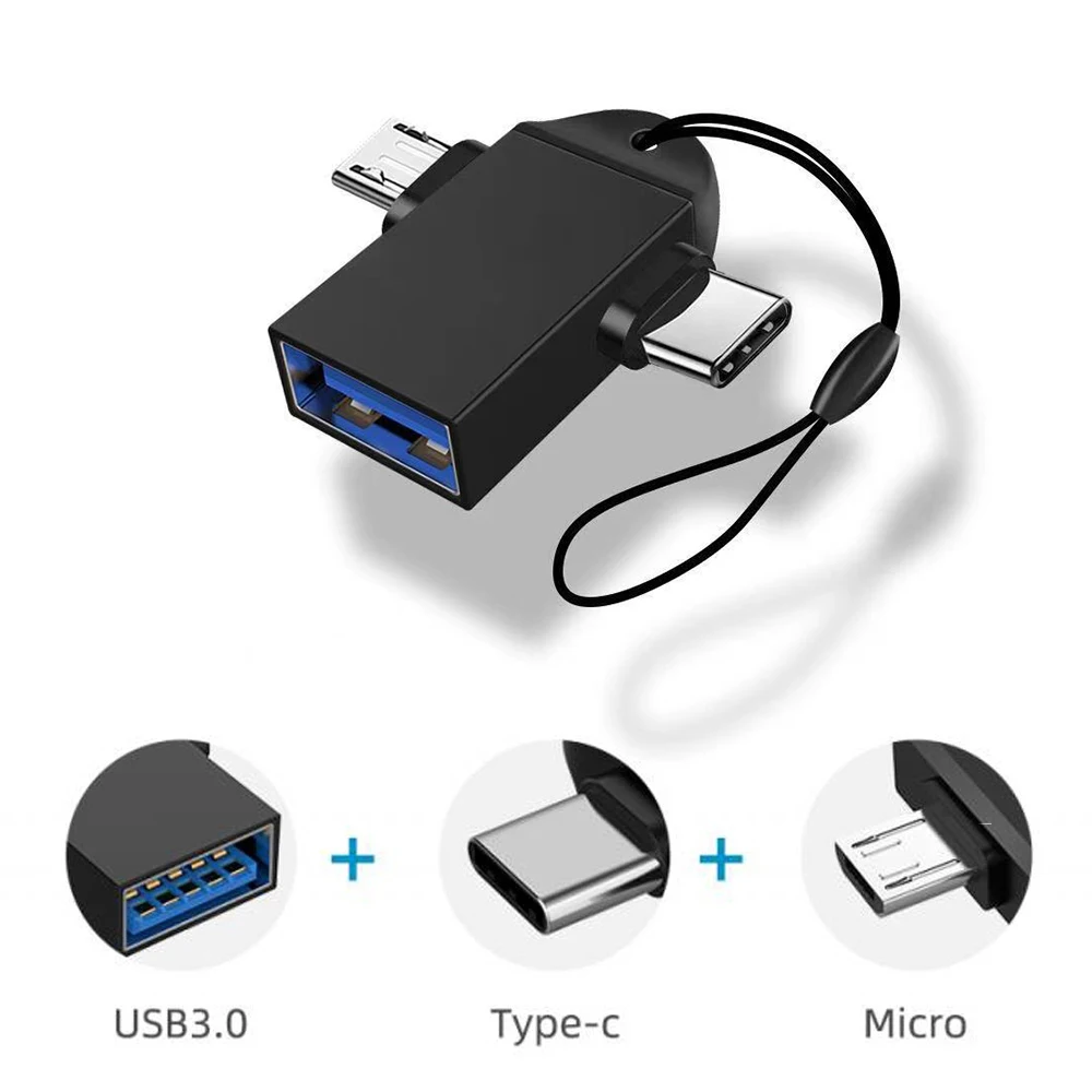 Адаптер USB 3 0 Type C OTG переходник с папа на Micro Мама конвертер для Macbook Samsung Huawei Xiaomi