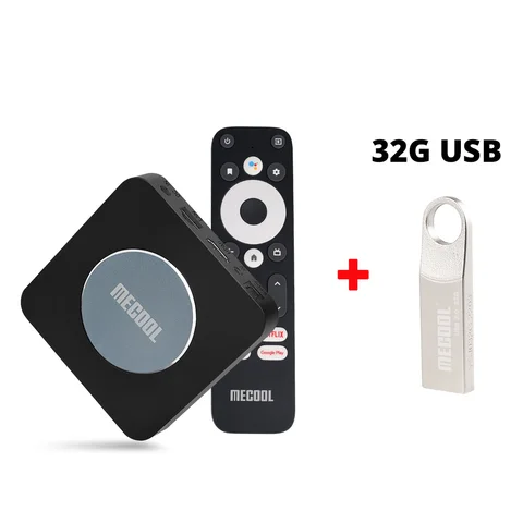 ТВ-приставка Mecool KM2 plus S905X4 Android 11 smart 4K для Netflix 2 Гб 16 Гб Doby атмосферs USB3.0 100M LAN телеприставка ТВ-приставка 2022