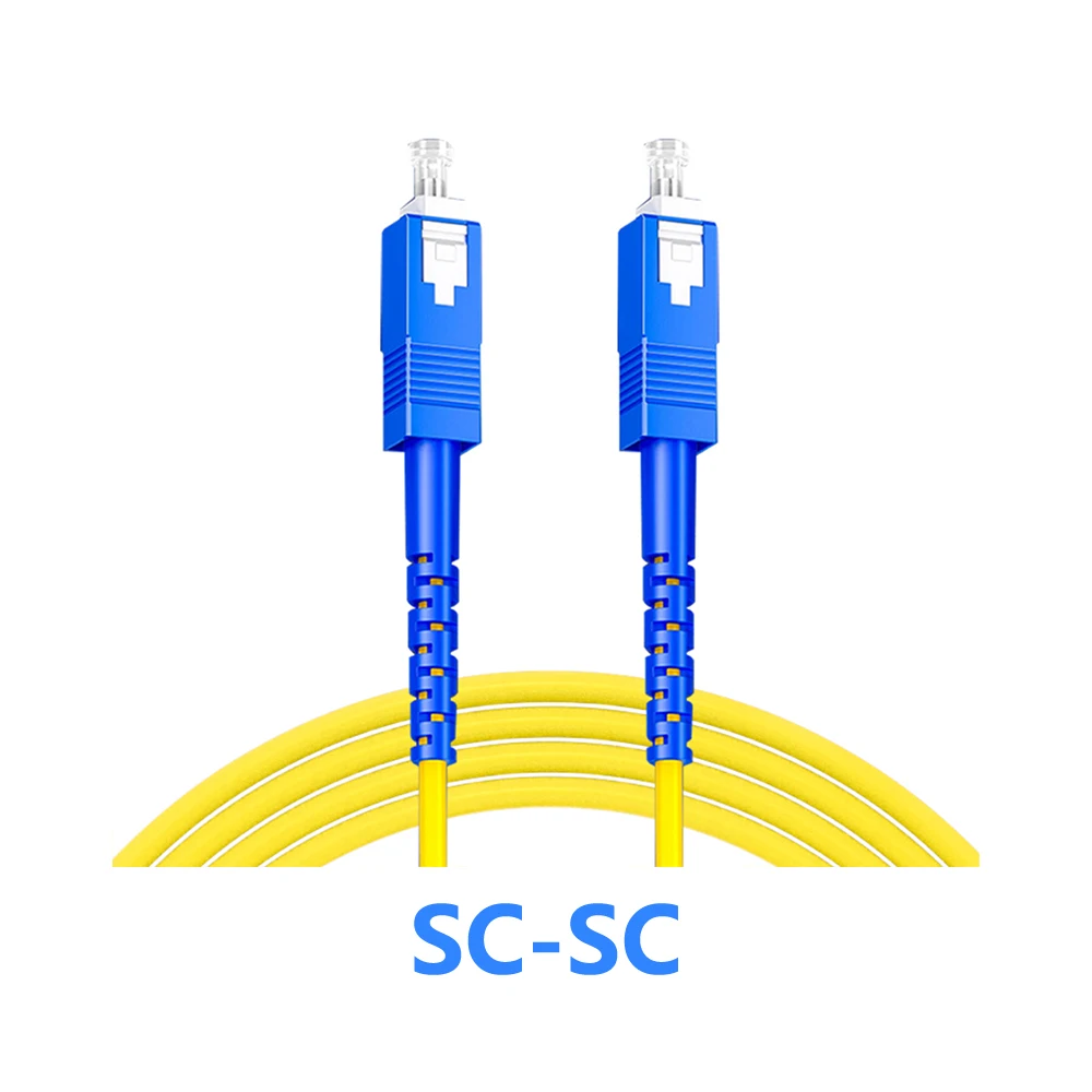 10Pcs/pack LC/UPC to SC/UPC Fiber Optic Patch Cord Cable 3M SC-SC SC-LC SC-FC 3.0MM Jumper Single Mode Telecom Level