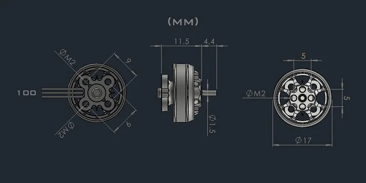Радиоуправляемый дрон с бесщеточным двигателем