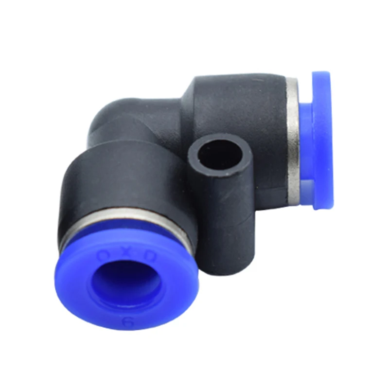 

Pneumatic Plastic Elbow Connector OD 4 6 8 10 12 14 16mm Pipe Fittings Quick Push For Air Gas Water Connecting PV Equals Joint