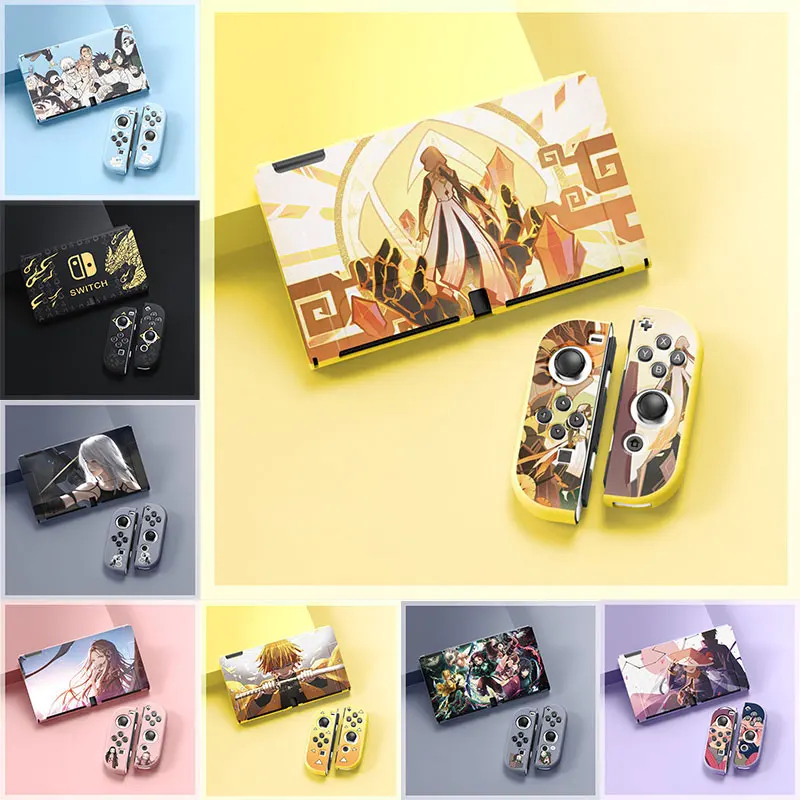 

Cute Cartoon Japanese Anime Case For Nintendo Switch Oled JoyCon Controller Shell Soft TPU Silicone Protective Cover Accessories