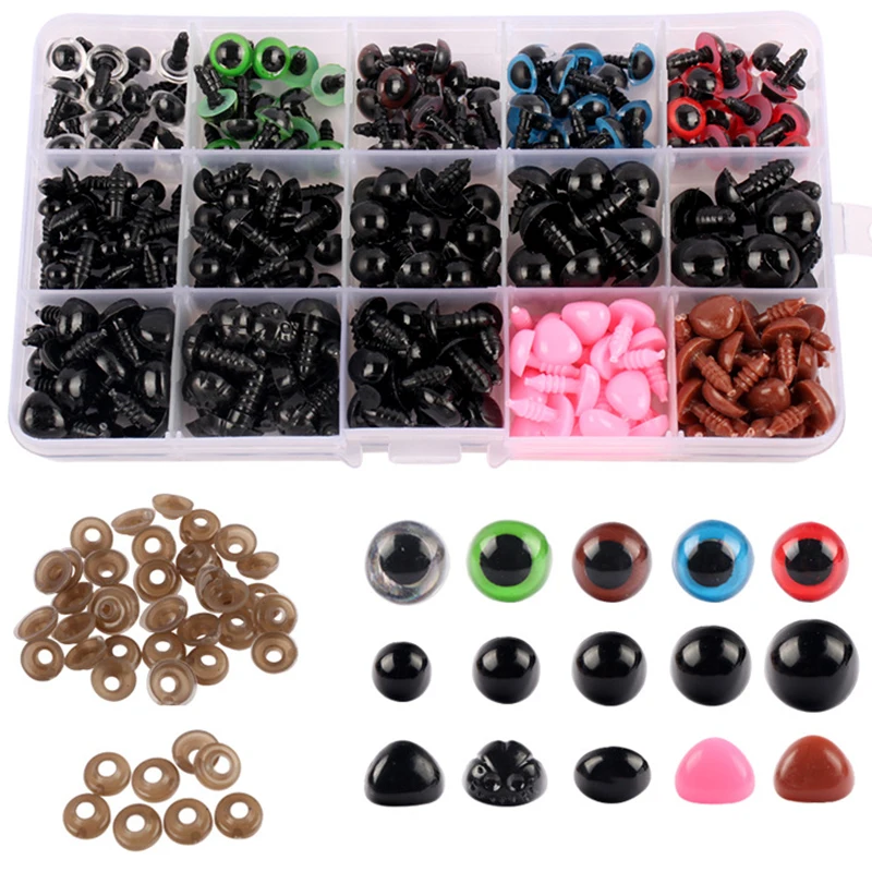 

100pcs 5-12mm Eyeball Doll Accessories Black Plastic Plush Safety Eyes Amigurumi For Toys 5mm 8mm 12mm DIY Funny Toy Eyes Animal