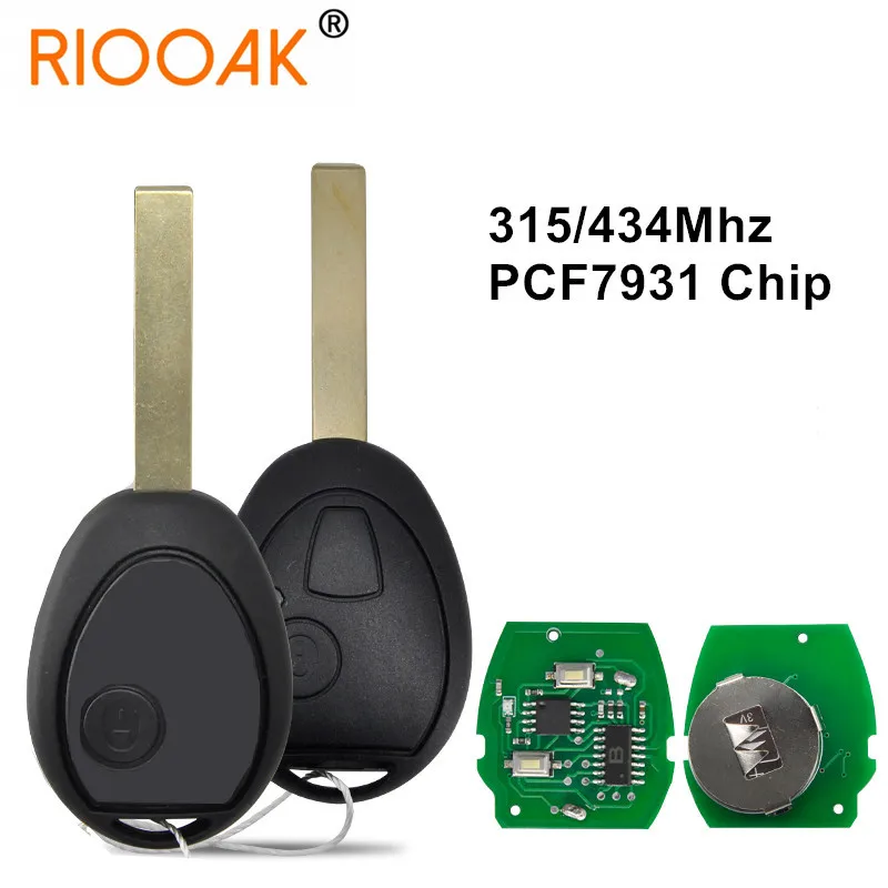 

Car Remote Key For Bmw Mini Cooper S R50 R53 ONE Full 7935 PCF7930/31AS Chip 315/434 Mhz Auto Smart Rplace Blank Key