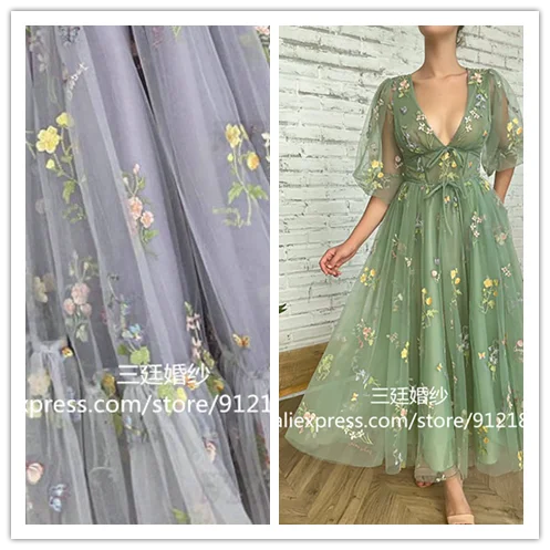 ToBeBridal Green Embroidery Lace Prom 