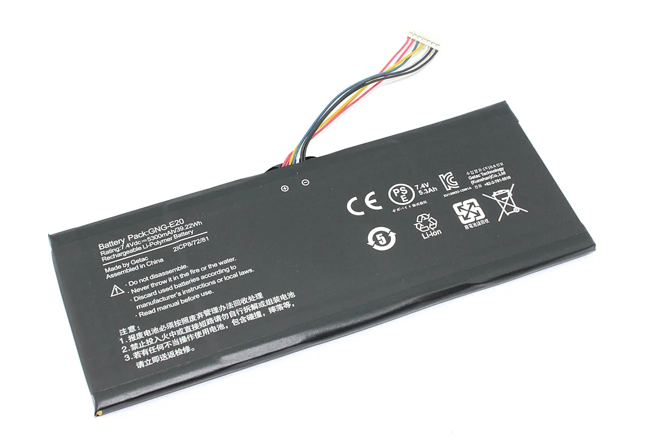 Аккумуляторная батарея для ноутбука Gigabyte Ultrabook U21MD (GNG-E20) 7.4V 5300mAh/39.22Wh