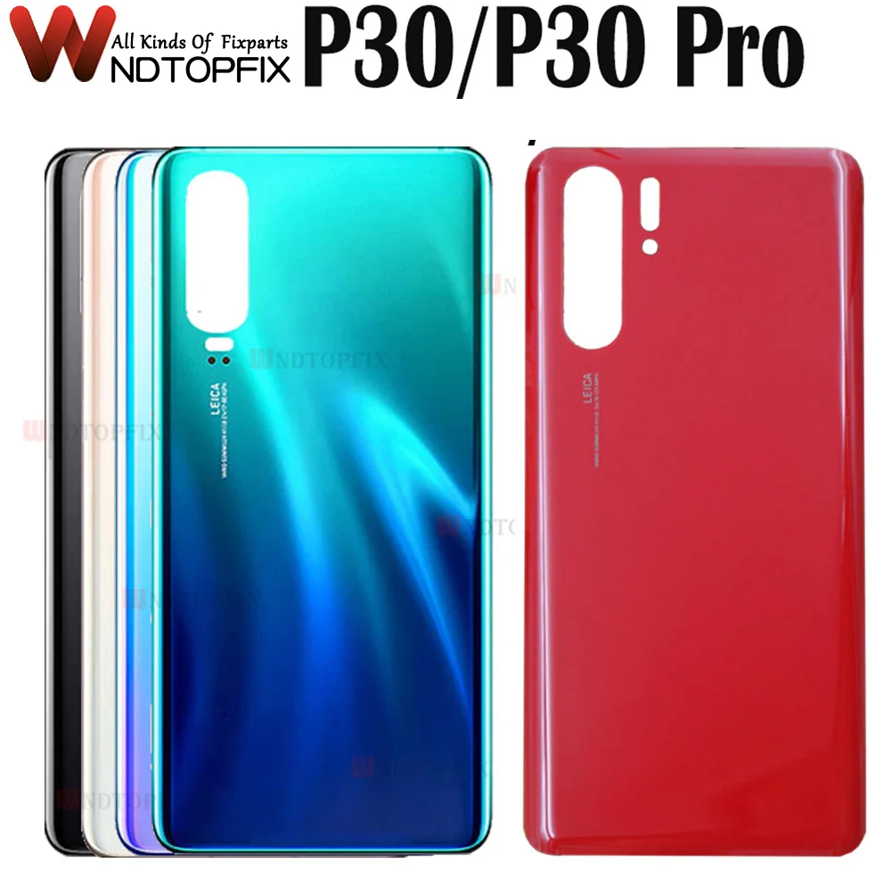 

NEW For Huawei P30 Back Battery Cover ELE-L09 L29 Rear Glass Door Housing Case For Huawei P30 Pro VOG-L04 Battery Cover