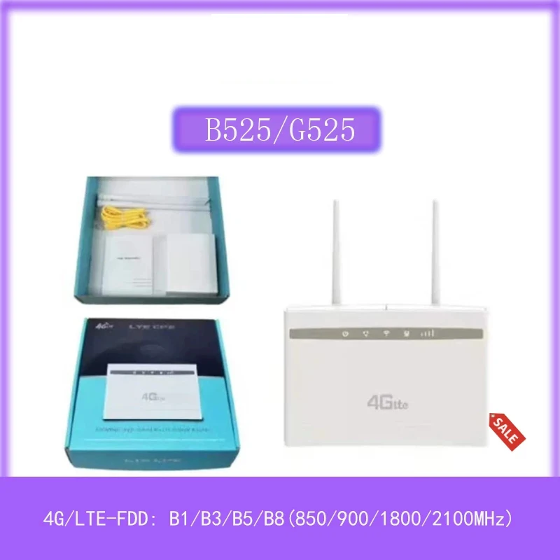 New Factory B525/G525 4G LTE CPE Router New Unlocked 300Mbps WIFI Gateway Router Cat 4 Mobile Hotspot PK E5186s-22a B715s-23c