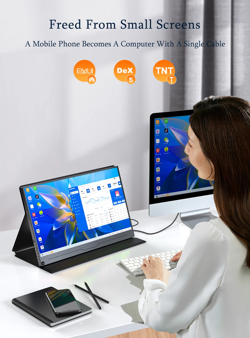 Монитор UPERFECT 15 6 дюймов FHD HDR 1920X108 0 IPS HDMI Type-C экран Портативный игровой Dsiplay PS4 Raspberry