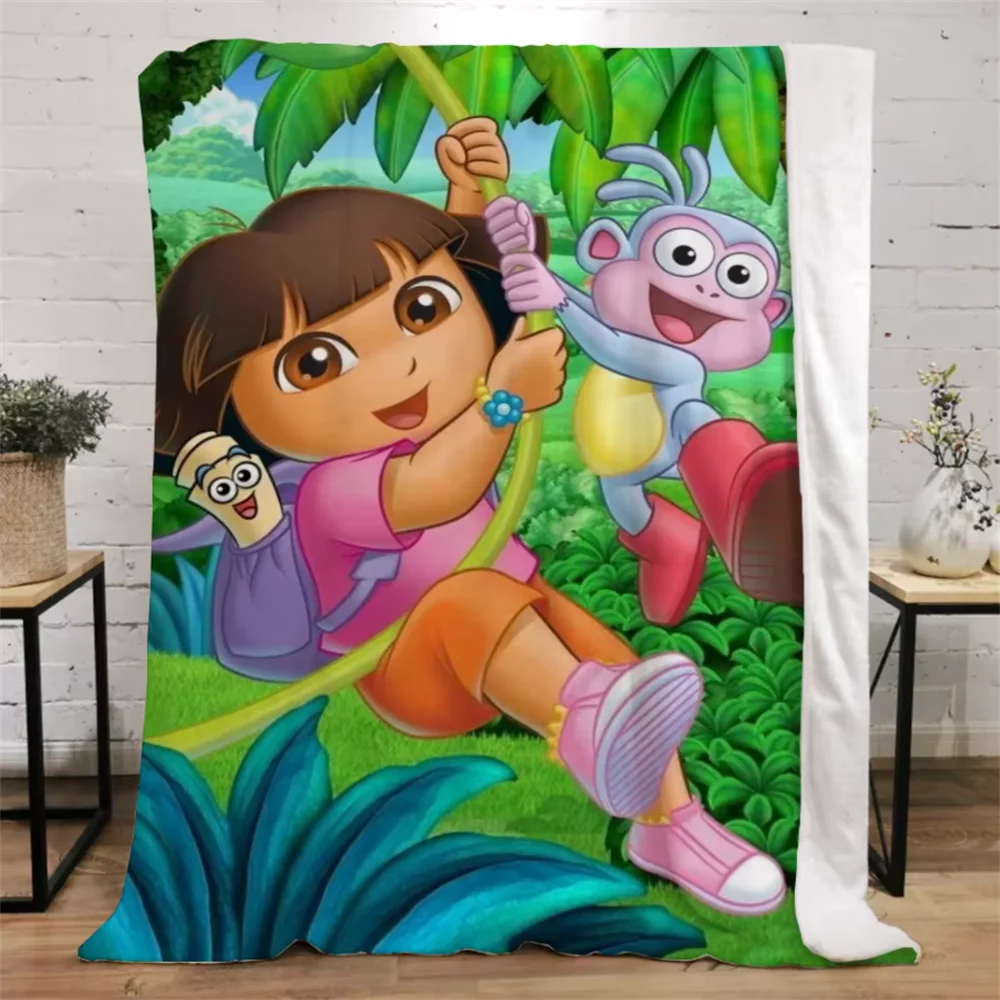 Хлопковое одеяло Dora the Explorer для украшения дивана роскошные одеяла большого