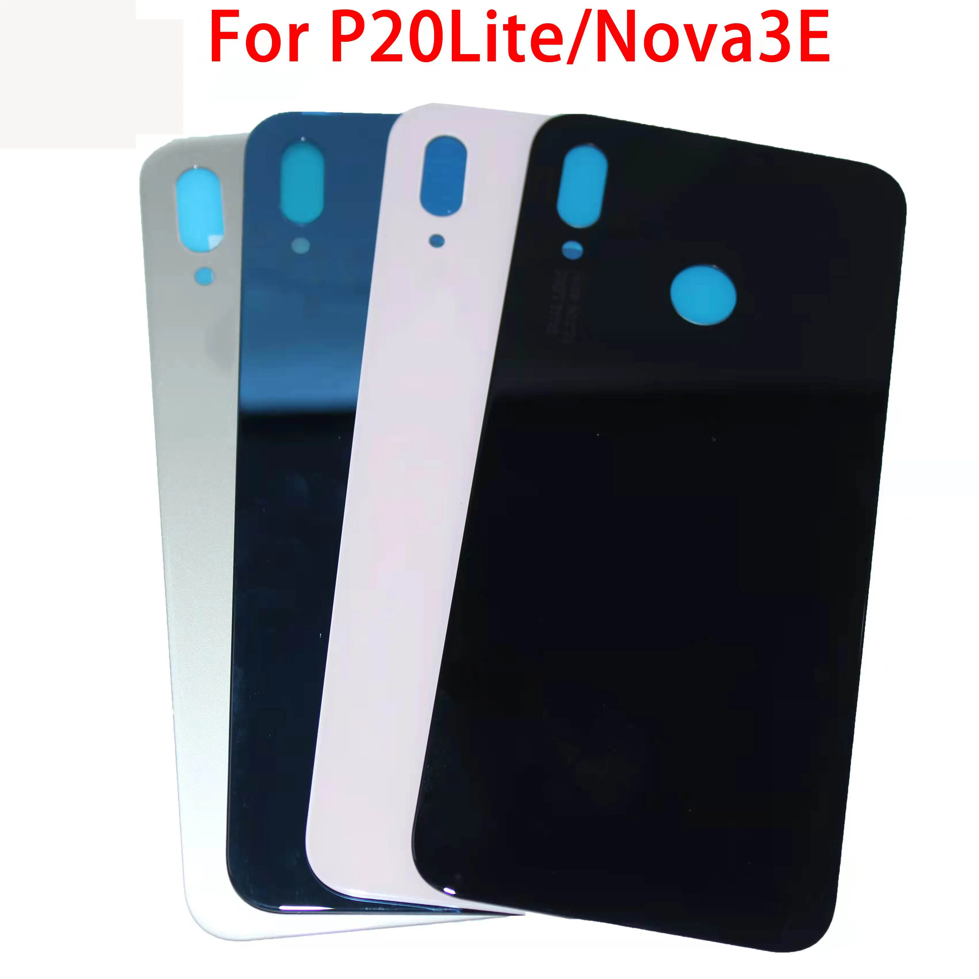 

10pcs for Huawei Nova 3e P20 Lite Back Cover Battery Back Cover Door Housing Glass Panel Replacement Battery Cover