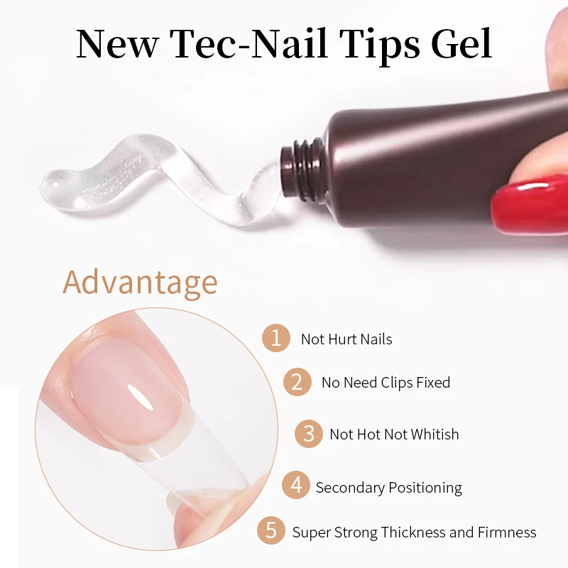 BORN PRETTY 15 г новый гель для ногтей Tec прозрачный отмачиваемый УФ светодиодный