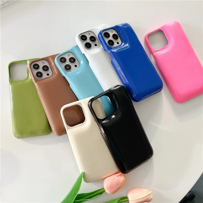 

Candy color stress relief soap leather case For iPhone 13 12 11 Pro max Protective chuppy Cover Iphone 11 12 shockproof case