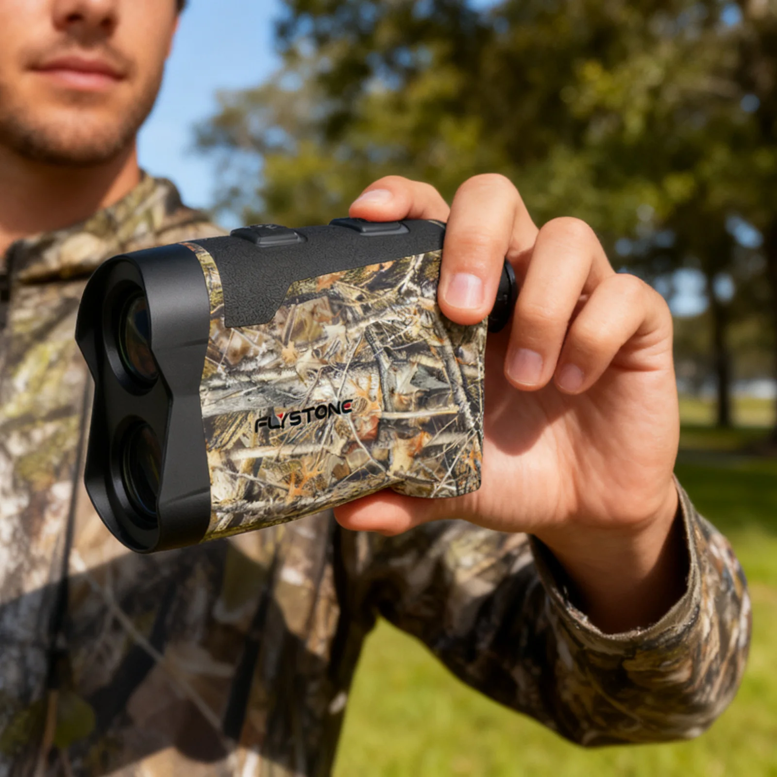 

Охотничий камуфляжный лазерный дальномер FlyStone, 800/1000/1300 м, многофункциональный дальномер для гольфа с наклоном с флажком для улицы