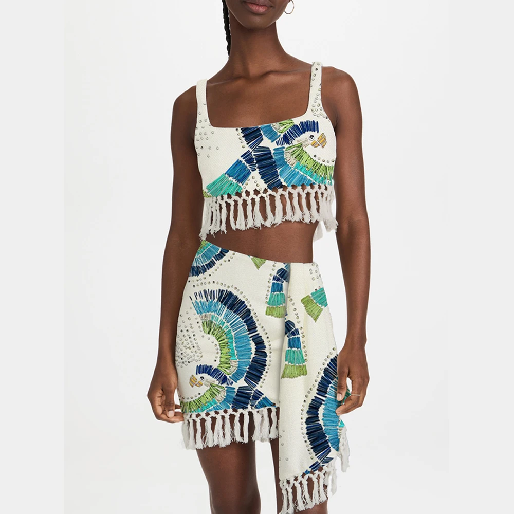 

Модный винтажный купальник с вышивкой и принтом, треугольный микро-бикини, пикантный купальный костюм с низкой талией, 2022 роскошный