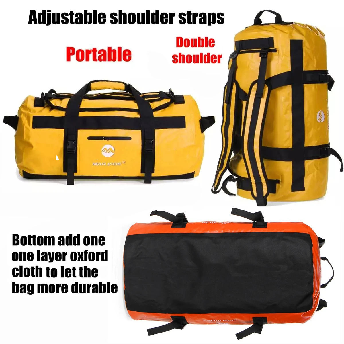Waterproof Trekking Bag Sport Swimming Surf Beach Kayak Duffle Dry Bag 30L 60L 90L Outdoor Motorcycle Boating Ocean Sailing Bag