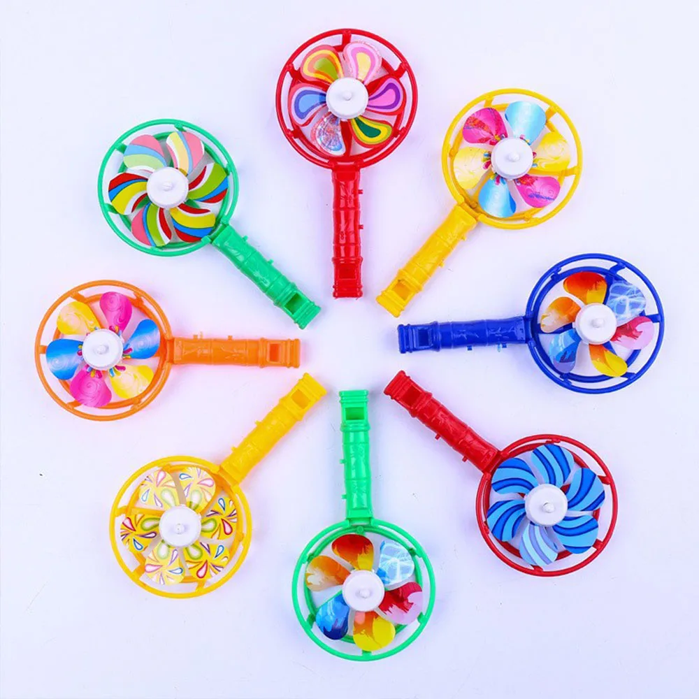 

15 Pcs Colorful Whistle Pinwheel Party Favor For Kids Birthday Carnival Prizes Giveaway Toy Goodie Bag Pinata Fillers Boys Girls