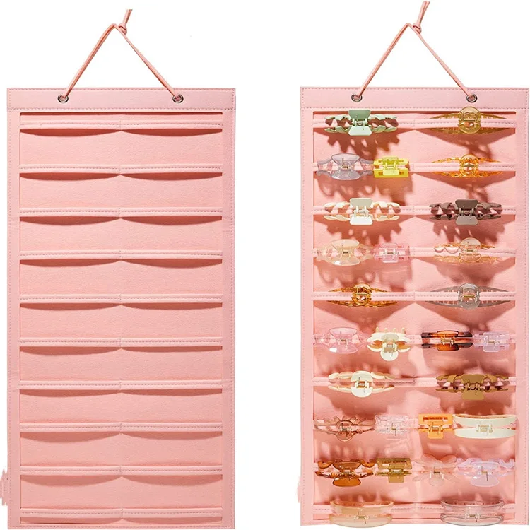 

Hair Claw Clips Organizer Large Capacity Headband Holder Wall Hanging Hair Clip Storage Hanger Space Saving Girls Room Wall Deco