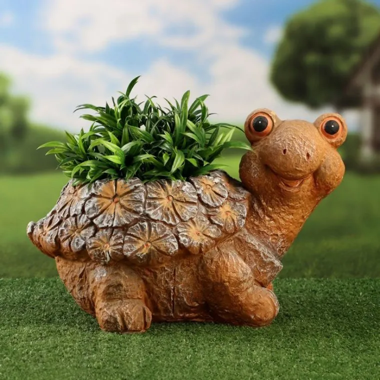 Фигурное кашпо &quotЧерепаха&quot 39х27х29см / d-24см