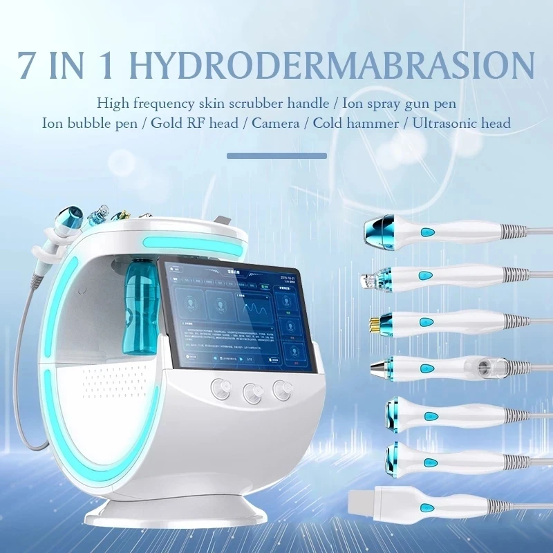 

Ice Blue Magic Mirror Skin Analyzer Face Lifting Microdermoabrasion Oxygen Sprayer Hydrodermabrasion Deep cleaning Machine