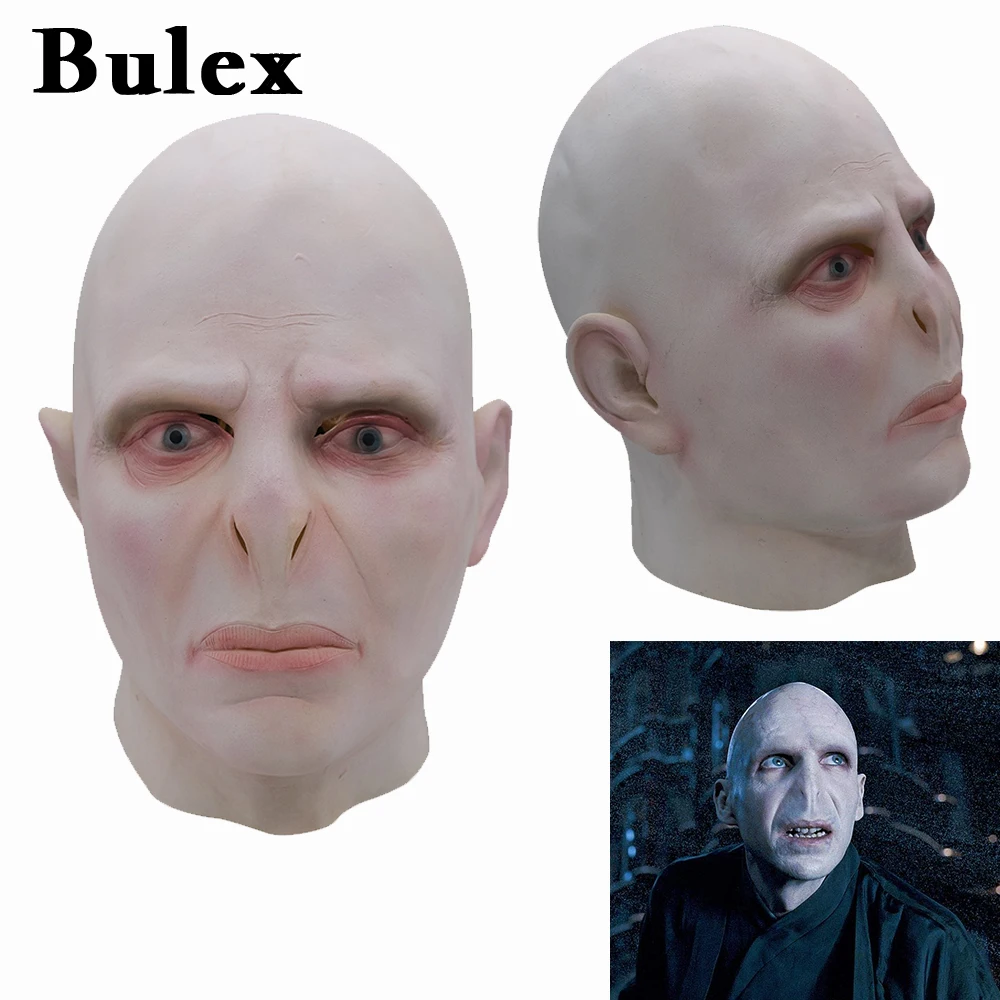 

Bulex The Dark Lord Voldemort Mask Helmet Cosplay Masque Boss Latex Horrible Scary Masks Terrorizer Halloween Mask Costume Prop