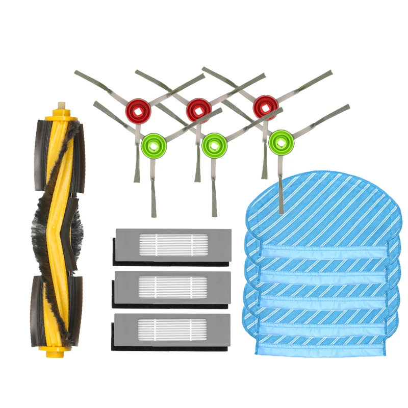 For Ecovacs Deebot OZMO N7 N8 920 950 T8 T9 Yeedi 2 Hybrid Robot Vacuum Main Side Brush Tank Castor Wheel Filter Mop Rag Parts