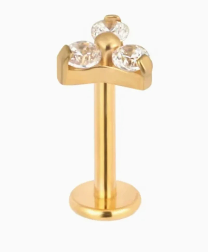 Kenbao 10 шт. оптовая продажа титан 3 фианита бриллианты 16 г ювелирные изделия для