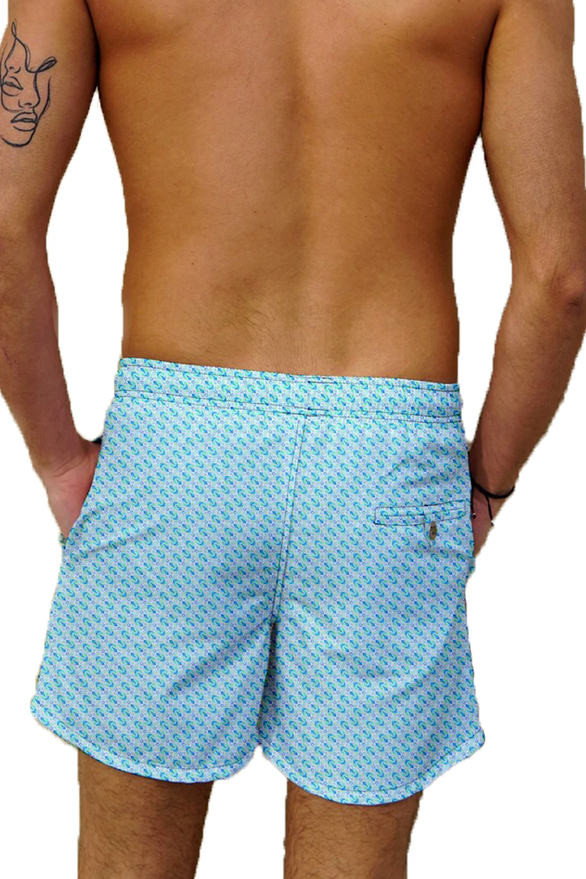 Водоотталкивающая быстросохнущая ткань с цифровым принтом мужские пляжные