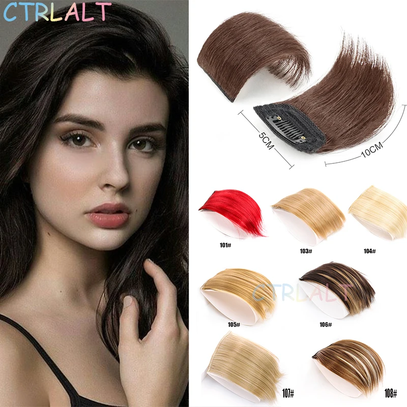 

CTRLALT Synthetic Short Straight Cushion Clips in Human Hair Extensions Fluffy Natural Hair Extensions Increase Hair Volume