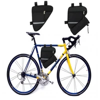 bicycle triangle bag mountain bike water bottle bag portable bag triangle bag waterproof belt reflective strip riding equipment