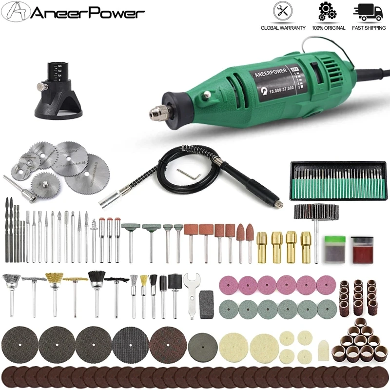 

Гравировальная ручка Dremel, шлифовальный станок 180 Вт, гравер, мини-дрель, шлифовальный станок, Электрический вращающийся инструмент, мини-фре...
