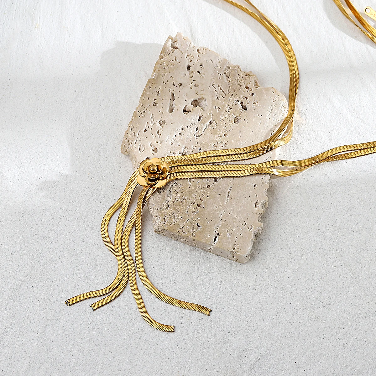 Трендовая многослойная цепочка Greatera из нержавеющей стали чокер для женщин