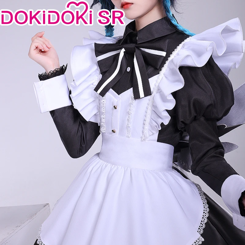В наличии косплей-игра Venti Doujin Genshin Impact косплей-костюм DokiDoki-SR горничная форма