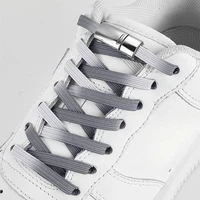 gradient elastic laces sneakers flat rubber for shoes no tie shoelace kids adult quick lace metal magnetic lock shoe accesories