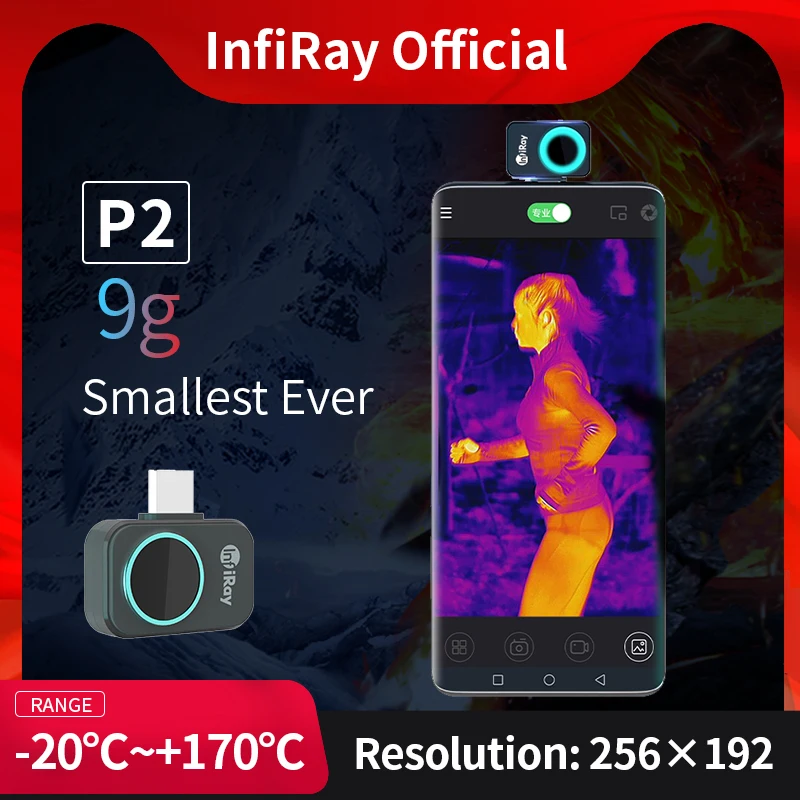 Инфракрасный бинокль ночного видения InfiRay Go P2 тепловизор для проверки потери