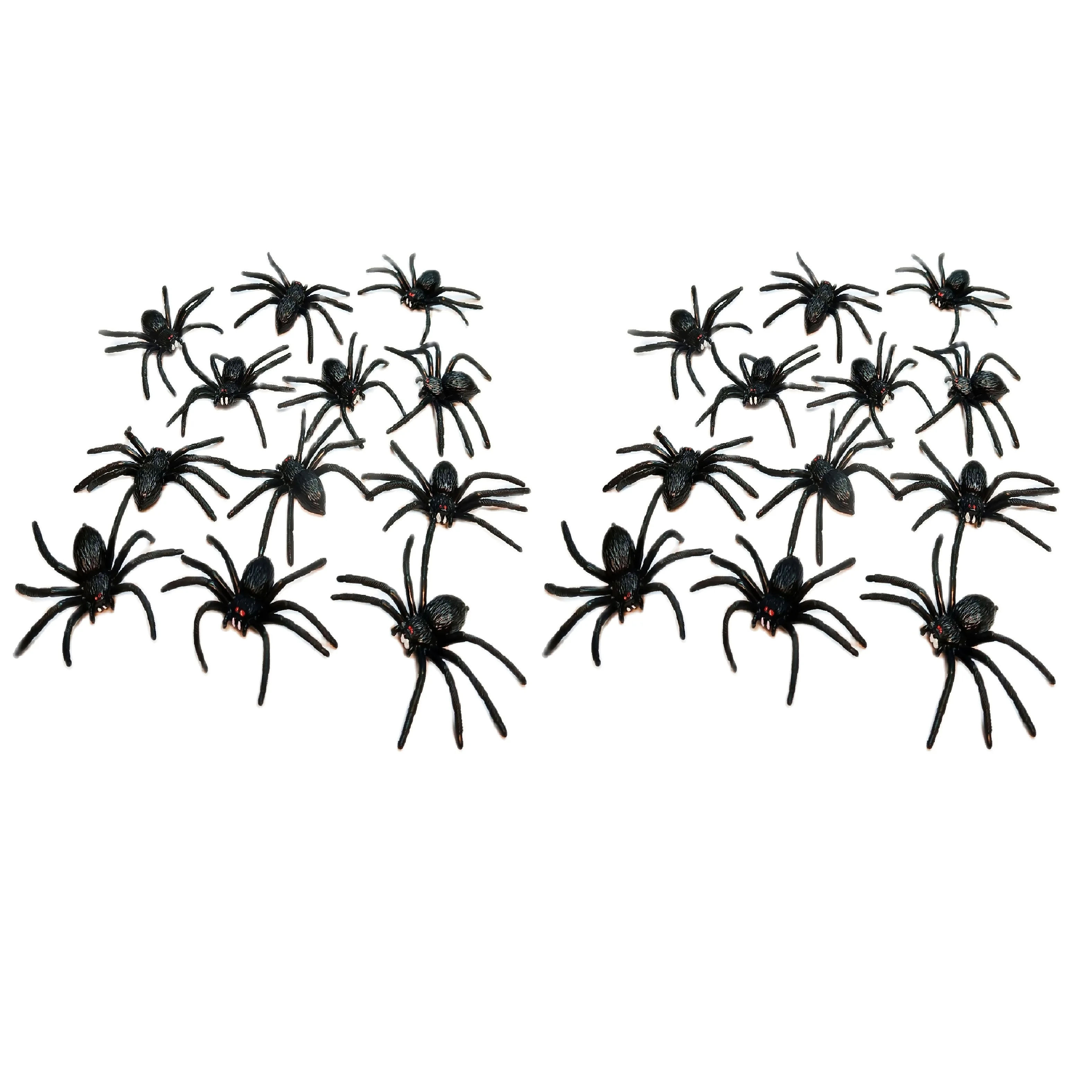 12 шт. черный паук искусственное украшение для Хэллоуина