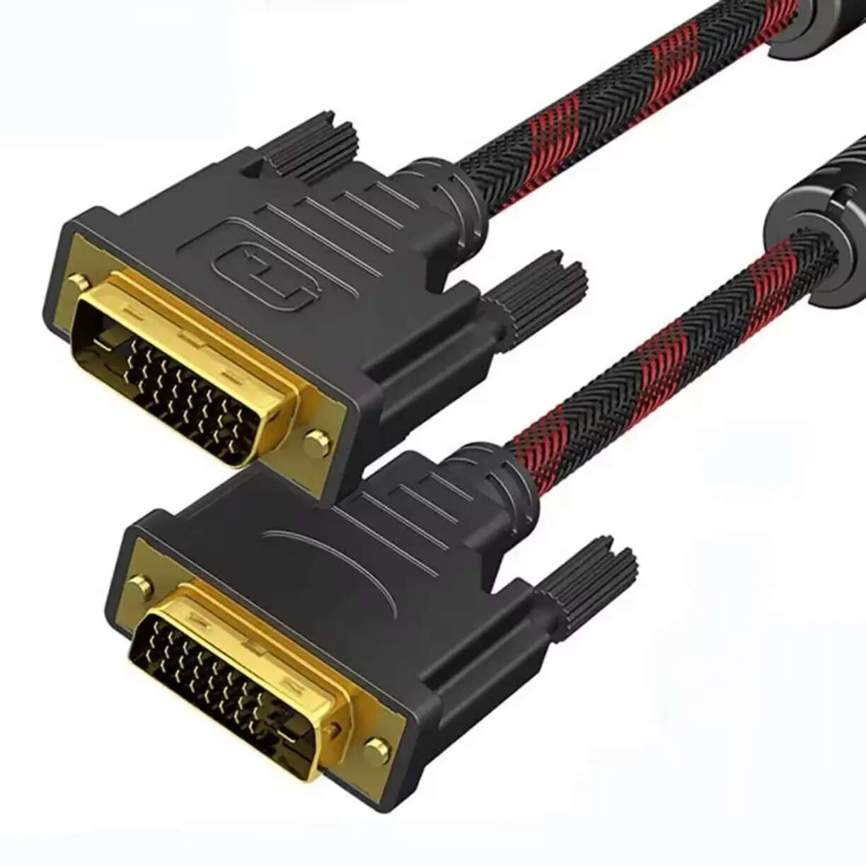 Фото PowXla DVI-D 24 + 1 кабель для монитора «папа-папа», высокоскоростной цифровой видеокабель с ферритовыми сердечками для улучшения сигнала Qual №5