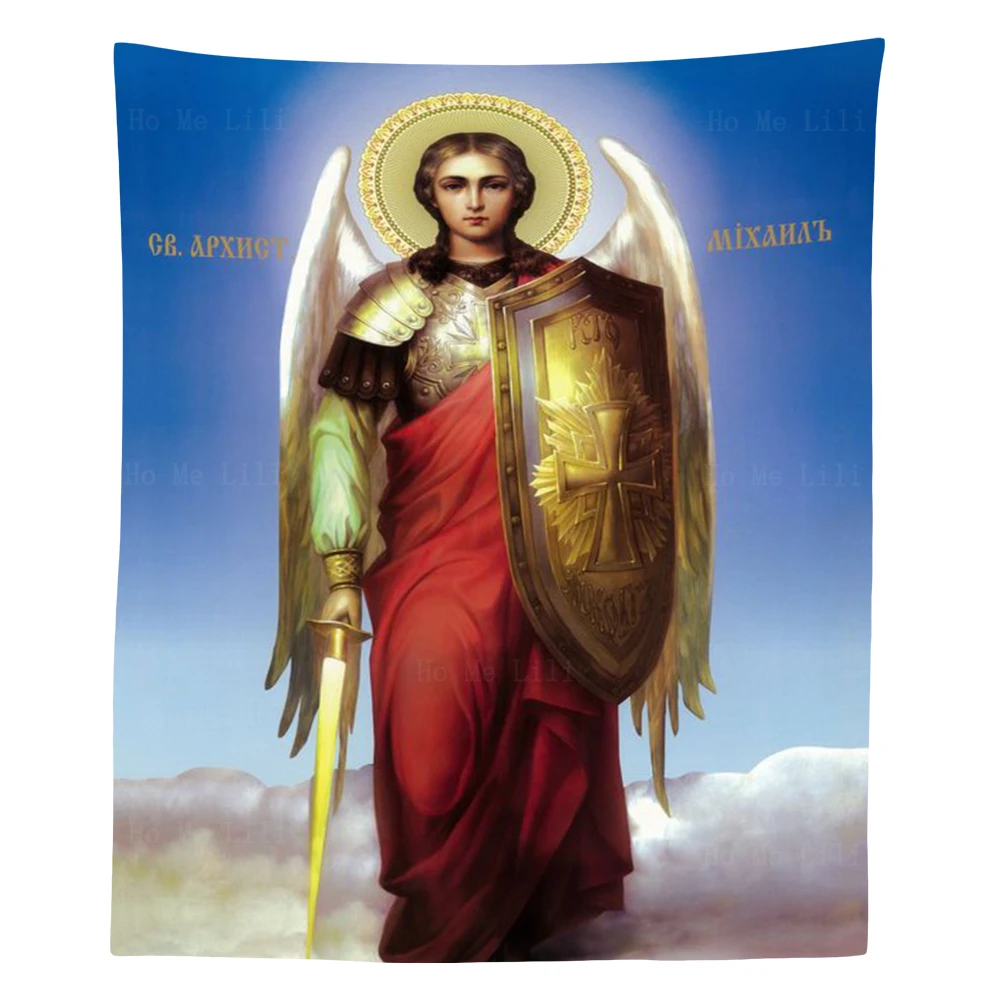 

Archangel Michael's Feast St Gabriel Saint Katherine Great Martyr Byzantine Icons Tapestry By Ho Me Lili For Livingroom Decor