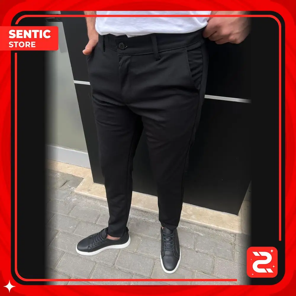 Мужские облегающие льняные брюки