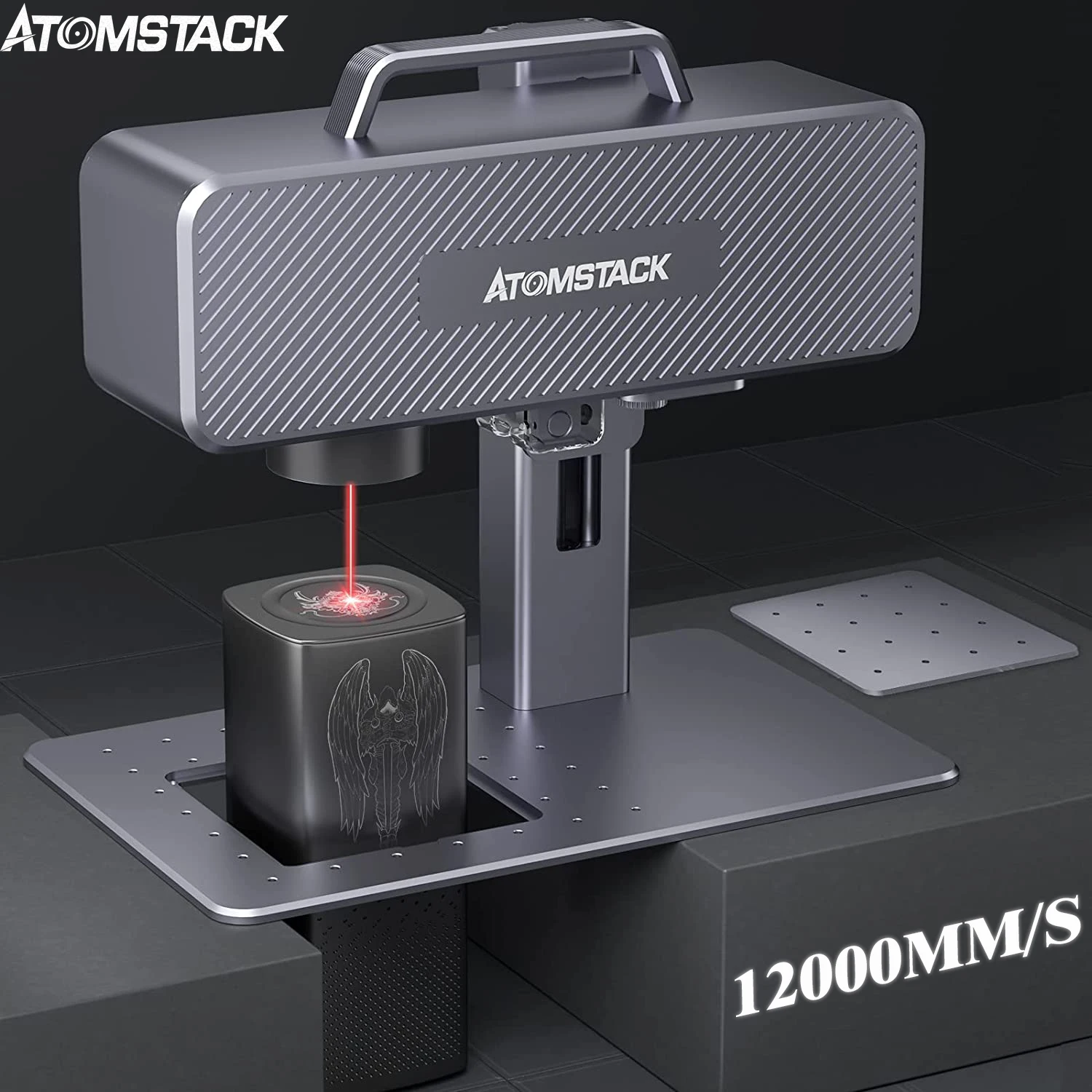 

Лазерная маркировочная машина Atomsatck M4, 12000 мм/с, 70x70 мм