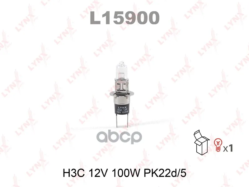 Лампа H3c 12v100w LYNXauto арт. L15900 |