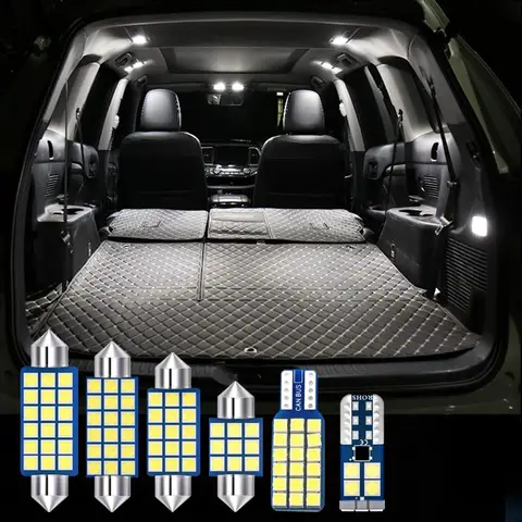 Для Mitsubishi Outlander 3 2013-2018 2019 2020 11 шт. светодиодных ламп для чтения в салоне автомобиля, зеркальце для макияжа,