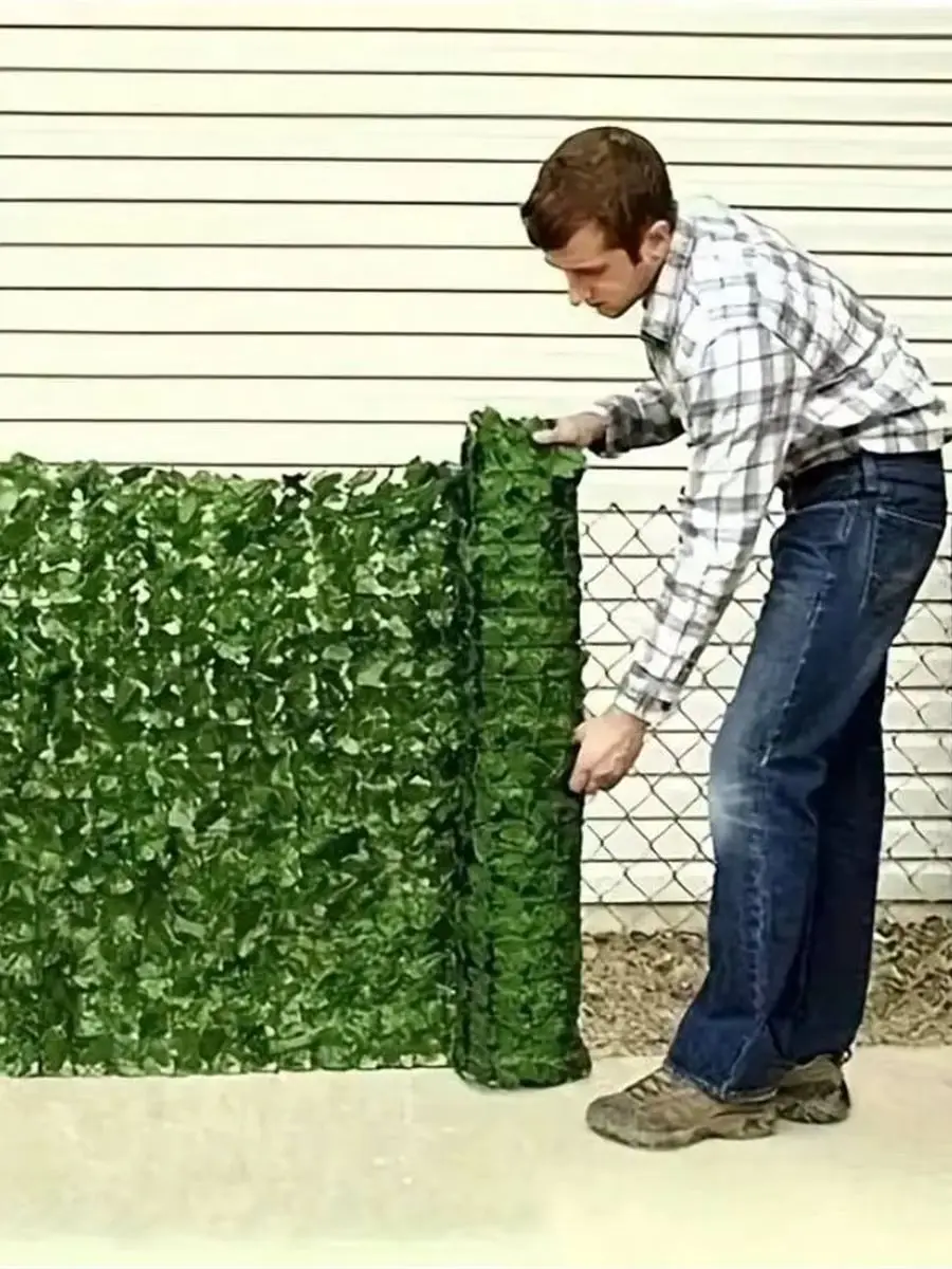 

Искусственная изгородь из плюща пластиковая зеленая Grass