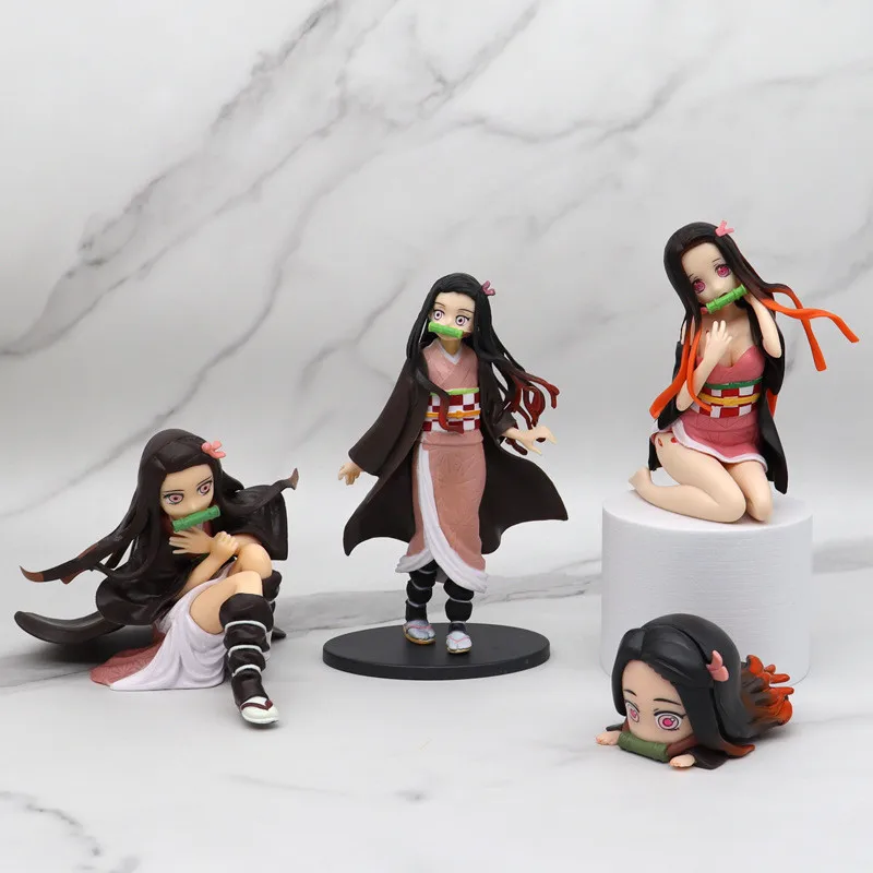 

Anime Demon Slayer Figure Toys Tanjirou Nezuko Zenitsu Inosuke Kanawo Shinobu Giyuu Kyoujurou Tengen Anime Lovers Collection