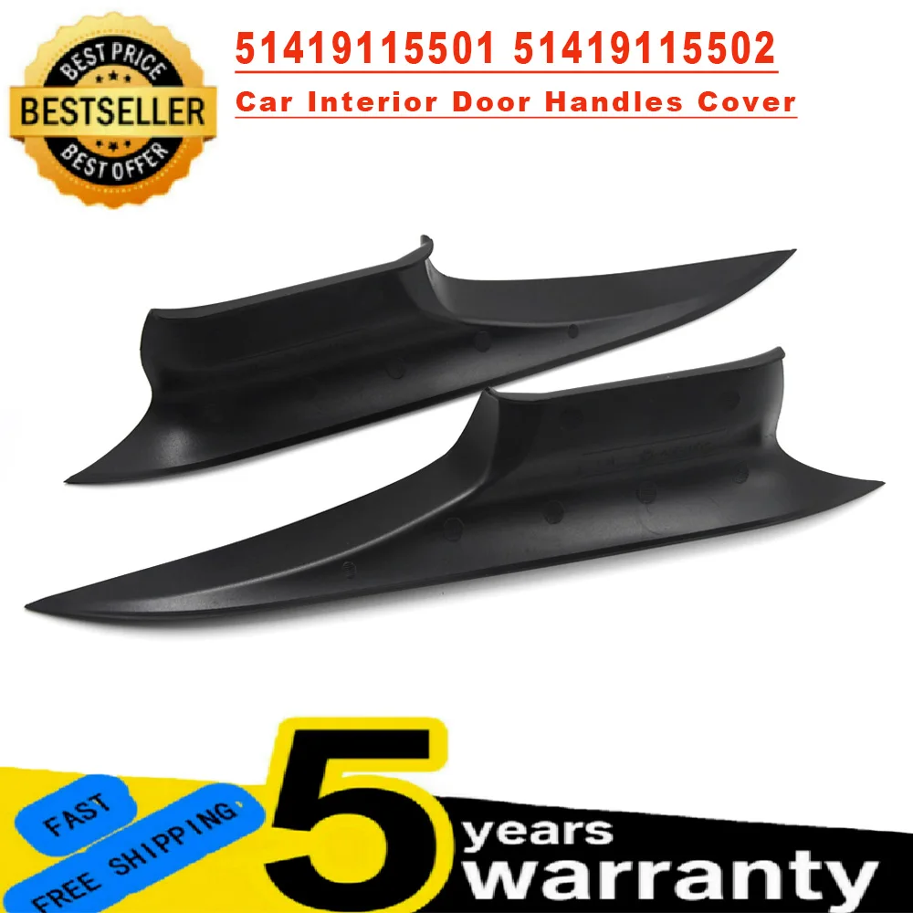 

Car Front Left Right Interior Door Handles Cover For BMW F01 F02 7 Series Inner Doors Panel Handle Trim 51419115501 51419115502