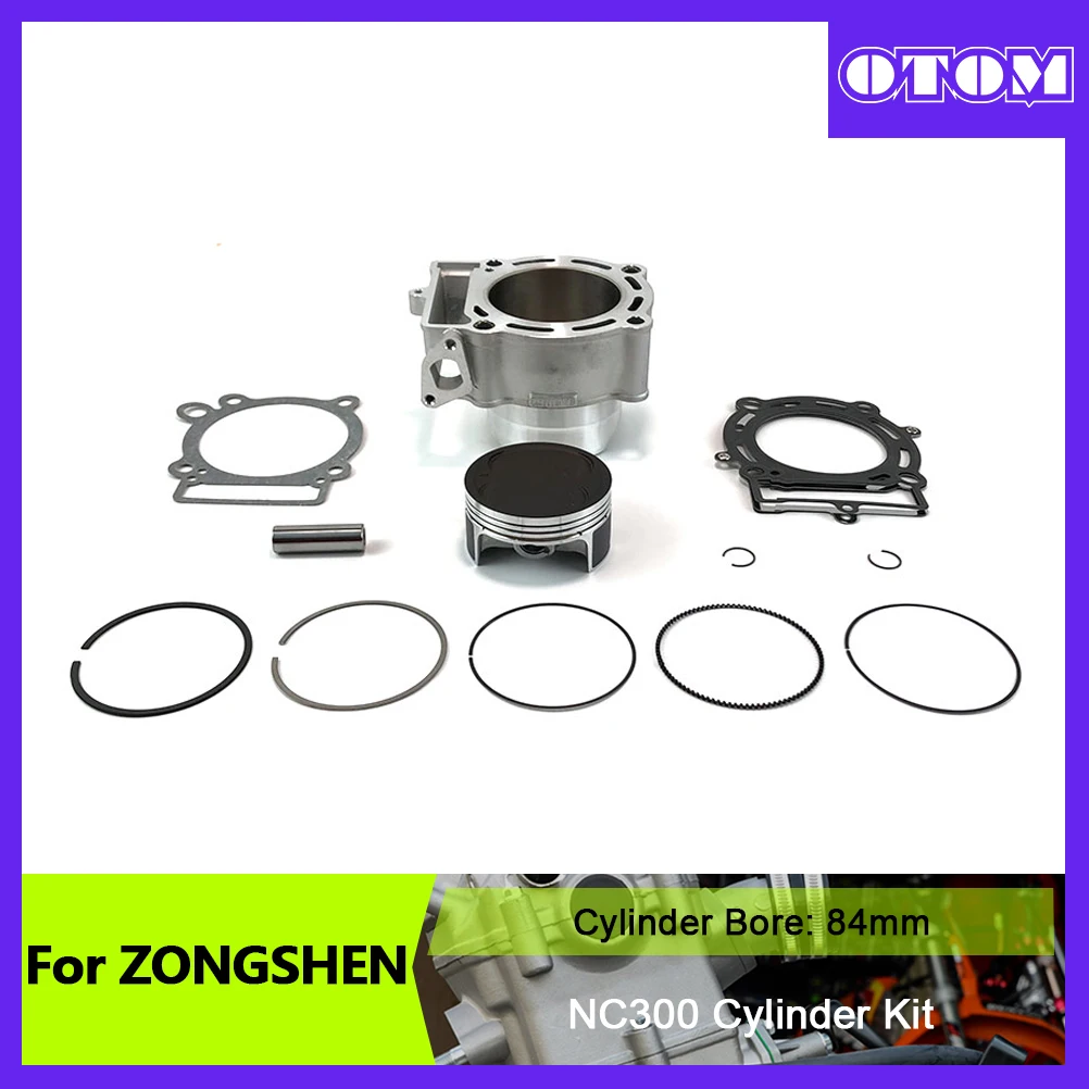 

OTOM Motocross 84mm Cylinder Kit Casting Engine Piston Pin Ring Gasket For ZONGSHEN NC250 NC300 KAYO K6 AVANTIS MOTOLAND GR BSE