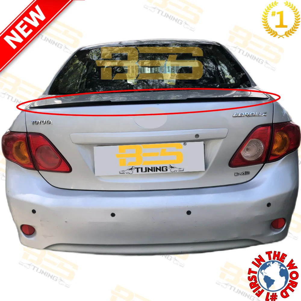 

Новый спойлер в стиле летучей мыши для заднего багажника Toyota Corolla 2006-2012, автомобильные аксессуары, пластиковые глянцевые черные крылья, Спор...